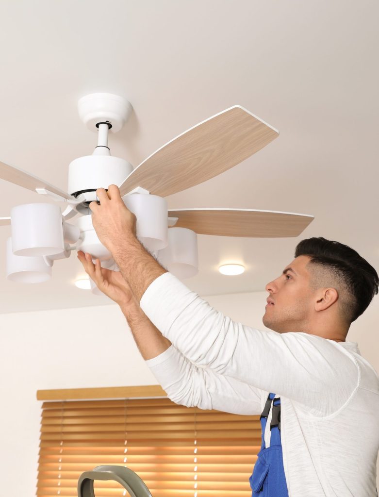 Ceiling fan and box installation